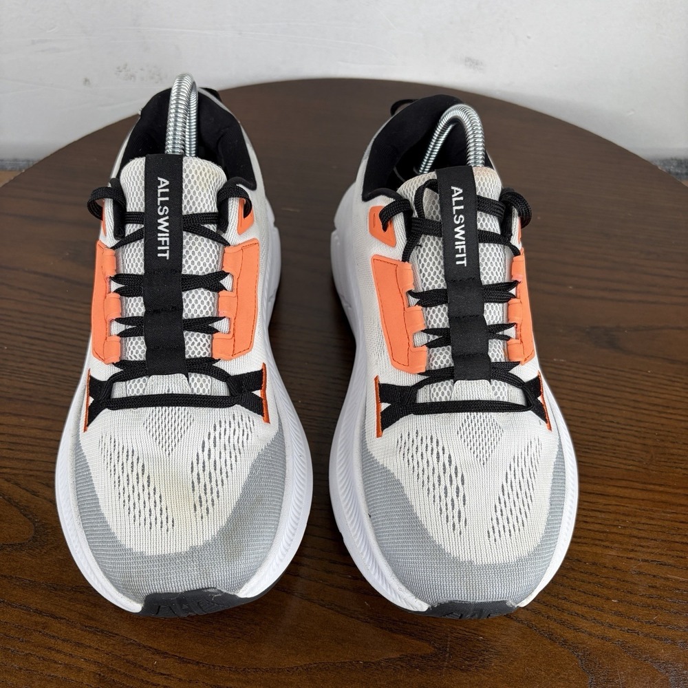 AllSwifit Shoes Women's 6 White Orange Gray Athletic Running Lace Up Sneaker - Picture 3 of 16